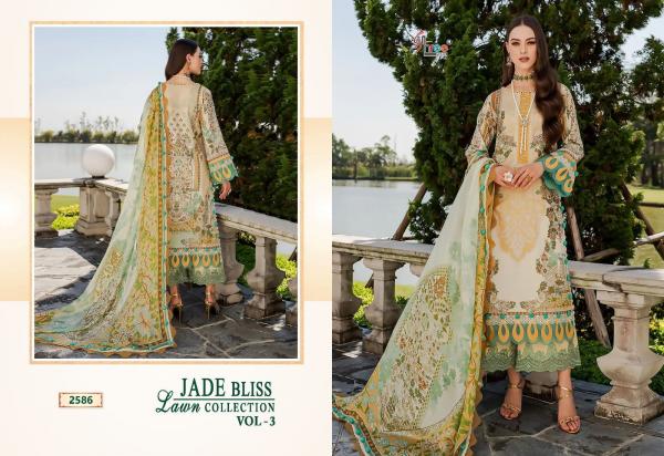 Shree Jade Bliss Lawn Collection vol 3 Cotton Designer  Dupatta Pakistani Suits